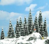 20 Varietà Di Pino Innevato HO/OO Gauge Busch 6466