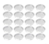 20 vassoi in plastica trasparente, design per uso interno ed esterno, supporta il controllo del drenaggio e attività di osservazione delle radici delle piante (15 cm)