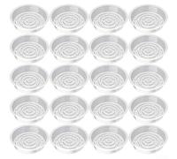 20 vassoi in plastica trasparente per piante da interni ed esterni, compatibili con vasi rotondi e quadrati (25 cm)