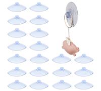 20 ventose trasparenti, ventose in plastica LJFEA PVC senza ganci, ventose robuste, adatte per finestre, pannelli di vetro, piastrelle, decorazione di auto, cucine, bagni, luci, armadietti (25 mm).