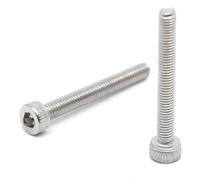 20 viti CHC M3 x 25 mm in acciaio inox - viti BTR in acciaio inossidabile A2 con testa cilindrica - DIN 912 testa rotonda per rondella e dado