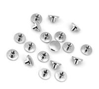 20 Viti Chicago Filettate in Ottone per Rivetti in Pelle A Visser 3 Mm 10 Mm Dado A Testa Piatta Rivetti per Chiodi Viti Forniture per Riparazioni Artigianali in Pelle (5 mm)