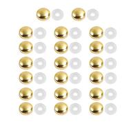 20 viti decorative da 16 mm per vetro, con pubblicità piatta, chiodi di montaggio, coperture per chiodi con