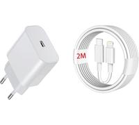 20 W PD Fast Charger for iPhone 14 13 Series,Type-C Wall Charger with 2M Cavables, Compatible with iPhone 14/14 Pro/14 Pro Max/14 Plus/13 Pro/13 Pro Max/13 Plus/12/11/X/8/SE (1 * Charger + 1 * Cavo)