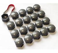 20 X 17MM COPRIVITE IN LEGHE HEX GRIGI + Strumento Di Rimozione Skoda Yeti