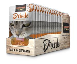 20 x 40 g Leonardo Drink Duck Alimento Complementare Bevanda per Gatti Adulti con Brodo e Carne di Anatra e Pollo Senza Cereali