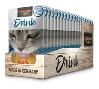 20 x 40 g Leonardo Drink Salmon Alimento Complementare Bevanda per Gatti Adulti con Brodo e Carne di Salmone e Pollo Senza Cereali