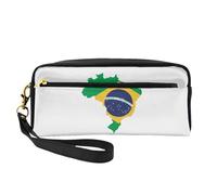 20 x 5,5 x 8,5 cm, borsa per il trucco, borsa per il trucco semplice e colorata, per uomini e donne, Brasile colorato appassionato, Taglia unica