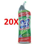 20 X Ace Wc Gel Disincrostante Disinfettante 700 Ml