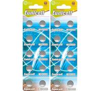 20 x AG12 1,5 V senza mercurio 100 mAh (2 blister da 10 batterie) LR43 186 monouso