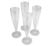 20 x Argento Brillantini Prosecco Fluttini Made Plastica Materiale Trasparenti