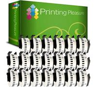 20 x DK22210 Etichette adesive continuo compatibile per Brother P-Touch QL-500 QL-500BW QL-550 QL-570 QL-700 QL-720NW QL-800 QL-810W QL-820NWB QL-1050 QL-1100 QL-1110NWB | 29mm x 30.48m | Bianco