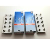 20 X Osram Lampada Lampade C10W 12V 10W Interni 6438 31mm Soffitti