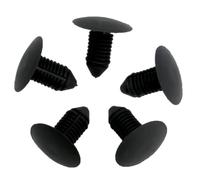 20 X Paraurti Auto Per Rivetti In Plastica 10Mm Foro Fissaggi Neri Per Nuovo