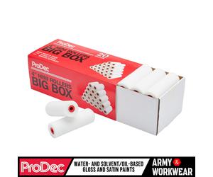 20 X ProDec Ricariche Mini Rullo HD Alta Densità Da 4" Pollici Scatola Trade