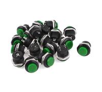 20 x R13-507 momentanea SPST Verde interruttore pulsante AC 125V/6A 250V/3A