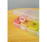 20 x scatola per compresse EWANTO portapillole 7 giorni mattina mezzogiorno s...