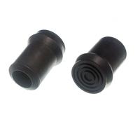 20 X Sostegno Stanza Telaio Bastone Ghiera Gomma Nera Metal Inserto 25mm 2.5cm O