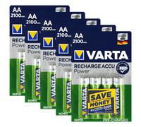 20 X Varta AA 2100mAh Batterie Ricaricabili Ni-MH 1.2V HR6 LR6 Stilo Accu Power