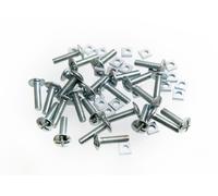 20 X Viti per Tetti Croce Testa + Quadrato Dadi BZP Zincato M8 X 100mm Onestop