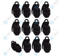 20 X You.S Alluminio Granata Nero Coperture Valvole per Auto Moto Bicicletta