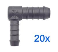 20 X YOU.S Connettore Riduttore RGV Ø 10 / 14 Mm Angolo 90° Formato L