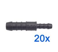 20 X YOU.S Connettore Tubo RGV Ø 10Mm 6Mm - Forma Dritta - Riduttore