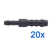 20 X YOU.S Connettore Tubo RGV Ø 6Mm 4Mm - Forma Dritta - Riduttore