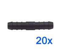 20 X YOU.S Connettori A Rapporto Tubo 10 /10 Mm Forma Dritta