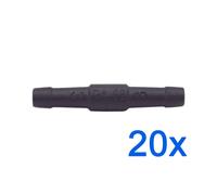 20 X You.S Connettori Del Cavo Connettore Flessibile 3/3 MM - Dritto Forma