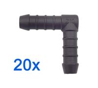 20 X You.S Connettori Del Cavo Connettore Rgv Ø 10 MM 90° Angolo Forma A L