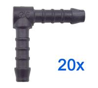 20 X You.S Connettori Del Cavo Connettore Rgv Ø 6 MM 90° Angolo Forma A L