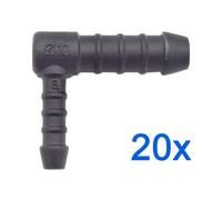 20 X You.S Connettori Del Cavo Distributore Riduttore Rgv Ø 6/10 MM 90 Gradi