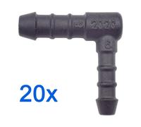 20 X You.S Connettori Del Cavo Distributore Riduttore Rgv Ø 6/8 MM 90° Angolo
