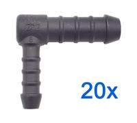 20 X You.S Connettori Del Cavo Distributore Riduttore Rgv Ø 8/12mm 90° Angolo