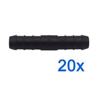 20 X You.S Connettori Del Cavo Tubo Connettore Ø 12/12 MM Dritto Forma