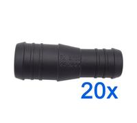 20 X YOU.S Original Connettore A Tubo RGV Ø 25Mm 20Mm - Forma Dritta - Riduttore