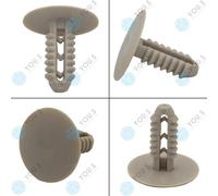 20 X You.S Originale Interni Clip 1300433670 Grigio Chiaro per Fiat Ducato