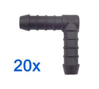 20 X You.S Raccordo Tubo Giunto RGV Ø 10 Mm 90° Angolo - Forma L