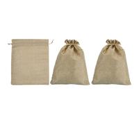 20"x16" Moneta Denaro Sacchi Borsa,3pz con Laccetto Stile 3,Beige