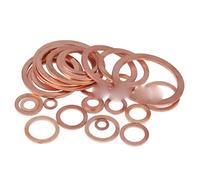 200/100 Pz M8 Rondella di Rame Solido Anello Piatto Guarnizione Coppa Tappo Paraolio Raccordi In Ottone Rondelle Piatte di Fissaggio Accessori Hardware-M8X14X0.3 100 Pz