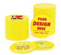 200-1000 fiches da poker in plastica personalizzate, gettoni per bevande, stampa a colori su entrambi i lati personalizzata con testo dell'immagine del logo, gettoni personalizzati per bar, feste