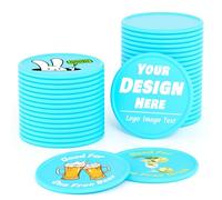 200-1000 fiches da poker in plastica personalizzate, gettoni per bevande Stampa a colori su entrambi i lati personalizzata con testo dell'immagine del logo, gettoni personalizzati per bar, feste