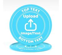 200-1000 Gettoni da Poker in Plastica Personalizzati, Gettoni per Bevande con Logo, Immagine e Testo Personalizzati, Stampa a Colori Completa su Entrambi i Lati, Gettoni Personalizzati per Bar, Feste