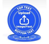 200-1000 Gettoni da Poker in Plastica Personalizzati, Gettoni per Bevande con Logo, Immagine e Testo Personalizzati, Stampa a Colori Completa su Due Lati, Gettoni Personalizzati per Bar, Feste