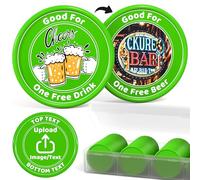 200-1000 Gettoni da Poker Personalizzati in Plastica, Gettoni per Bevande Personalizzati con il Tuo Logo, Immagine e Testo, Stampa a Colori Completa su Entrambi i Lati, Gettoni Personalizzati per Bar