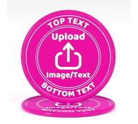 200-1000 Gettoni da Poker Personalizzati in Plastica, Gettoni per Drink Personalizzati con il Tuo Logo, Immagine e Testo, Stampa a Colori Completa su Due Lati, Gettoni Personalizzati per Bar, Feste