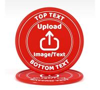200-1000 Gettoni da Poker Personalizzati in Plastica, Gettoni per Drink Personalizzati con il Tuo Logo, Immagine e Testo, Stampa a Colori Completa su Entrambi i Lati, Gettoni Personalizzati per Bar