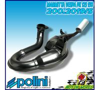 200.2019/S MARMITTA POLINI PIAGGIO VESPA PX 150 CON SILENZIATORE IN ALLUMINIO