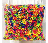 200/400/800/1000 pezzi Elastici per capelli colorati stile Y2K per bambini, fasce elastiche morbide, accessori per capelli per bambini, regalo per ragazze, elastici per capelli per ragazze Colore unic